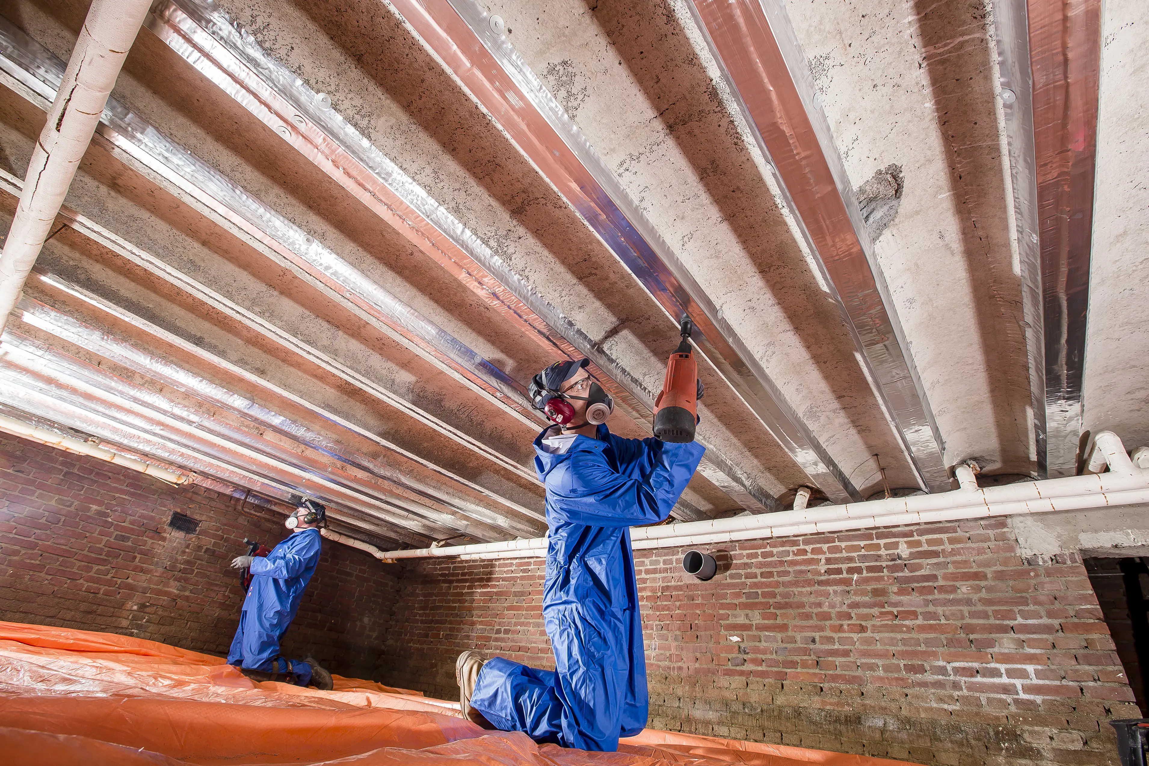 Vogel Betonvloer reparatie Kathodische Bescherming KB